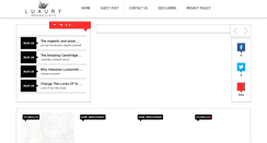 Desktop Screenshot of luxurybrandlists.com