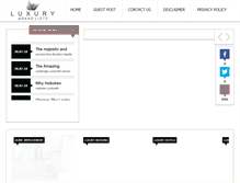 Tablet Screenshot of luxurybrandlists.com